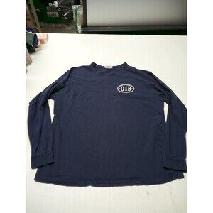 Saltwater Ocean Island Beach NC Sz 2Xlarge Long Sleeve T Shirt Navy Blue Graphic